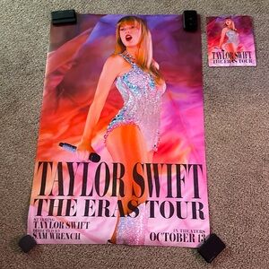 Official AMC Taylor Swift FULL SIZED DOUBLED SIDED The Eras Tour Movie Poster